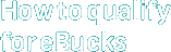 How to qualify 