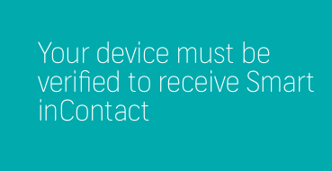Your device must be verified