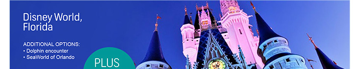Disney World, Florida | ADDITIONAL OPTIONS: Dolphin encounter; Sea World of Orlando Disney World, Florida | ADDITIONAL OPTIONS: Dolphin encounter; Sea World of Orlando